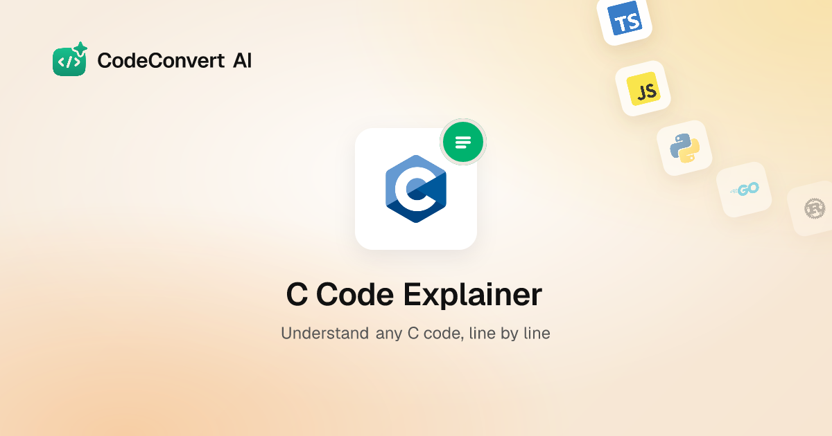 Free C Code Explainer - AI-Powered | CodeConvert AI